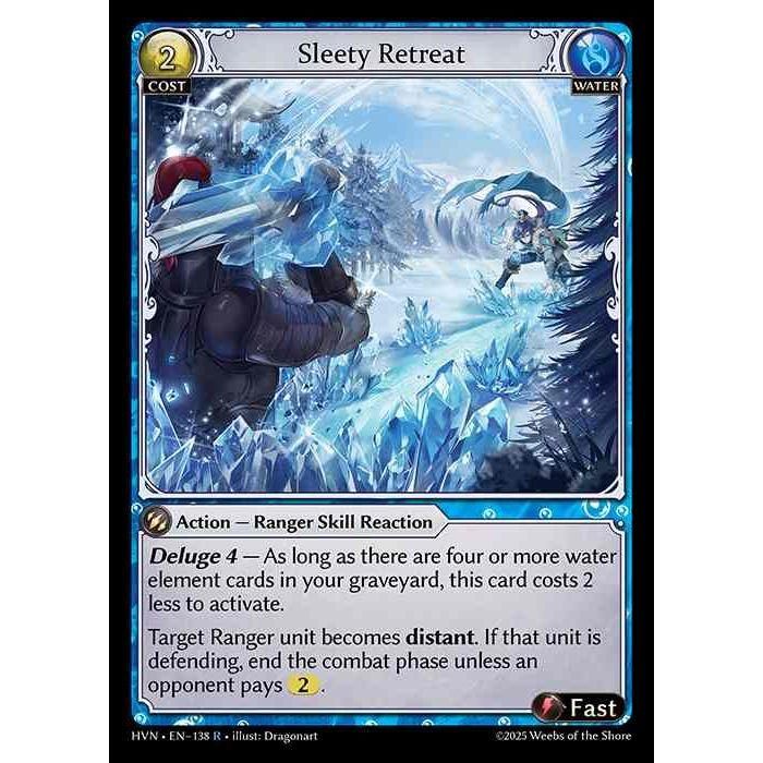 【FOIL】[Water] Sleety Retreat [HVN-138-R][Grand Archive TCG]