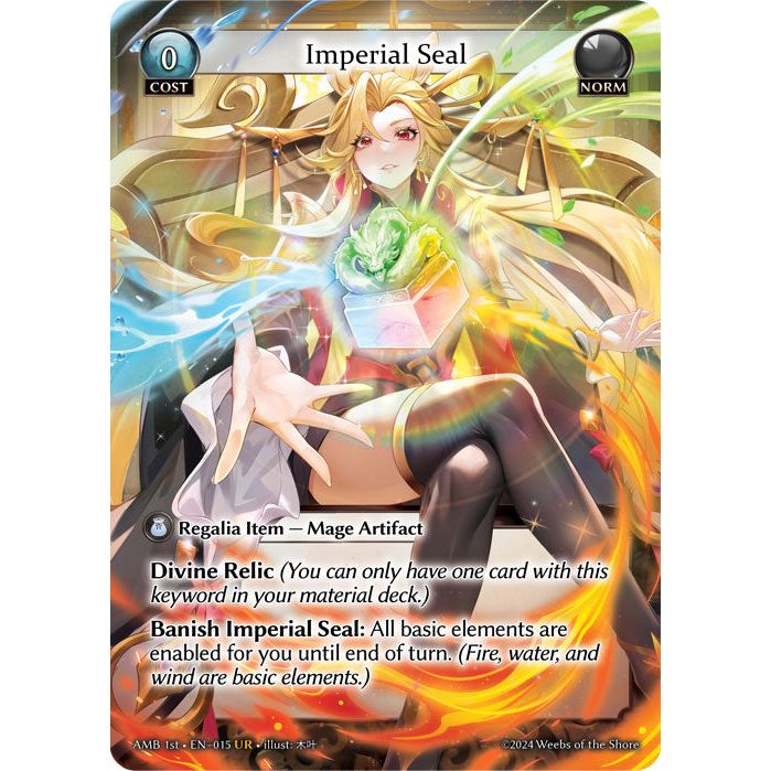 [Norm] Imperial Seal [AMB015-UR]

[Grand Archive TCG]