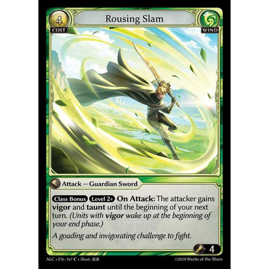 [Alter版] [Wind] Rousing Slam [ALC167-C]

[Grand Archive TCG]