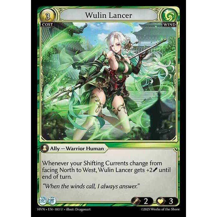 [Wind] Wulin Lancer [HVN-183-U][Grand Archive TCG]