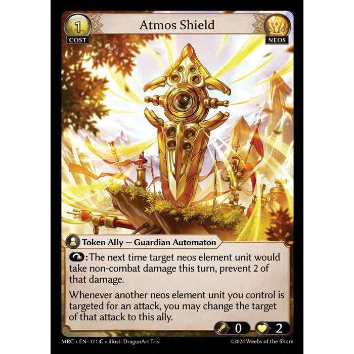 [Alter] 【FOIL】[Neos] Atmos Shield [MRC171-C]  Mercurial Heart Alter Edition - Grand Archive TCG