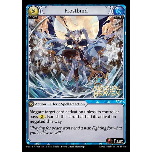 【FOIL】[Water] Frostbind [P25-028-PR]  Grand Archive TCG/グランドアーカイブ