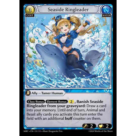 [Water] Seaside Ringleader [MRC131-SR]  Mercurial Heart First Edition - Grand Archive TCG