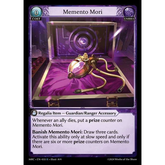 [Alter] [Umbra] Memento Mori [MRC033-R]  Mercurial Heart Alter Edition - Grand Archive TCG
