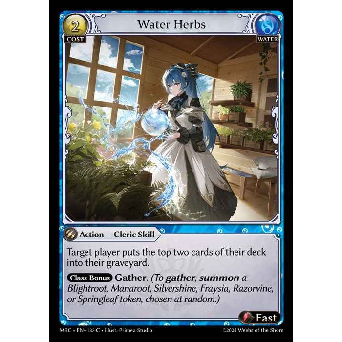 [Alter] [Water] Water Herbs [MRC132-C]  Mercurial Heart Alter Edition - Grand Archive TCG