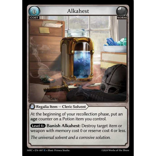 [Alter] 【FOIL】[Norm] Alkahest [MRC007-R]  Mercurial Heart Alter Edition - Grand Archive TCG