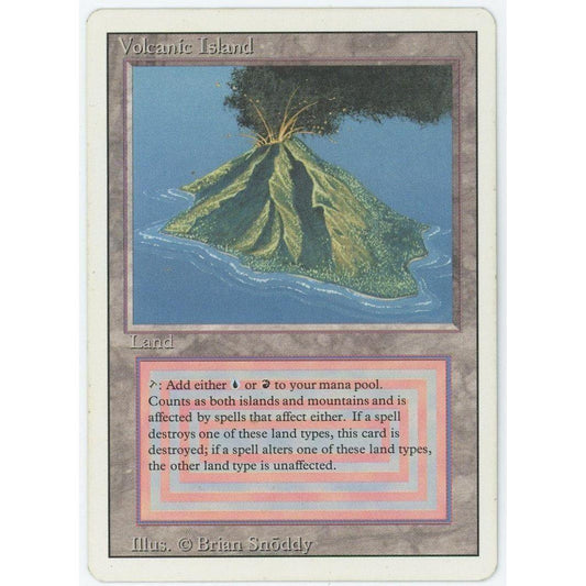 【状態B】【管理1878】 Volcanic Island (R) 3ED [EN][Magic: the Gathering]