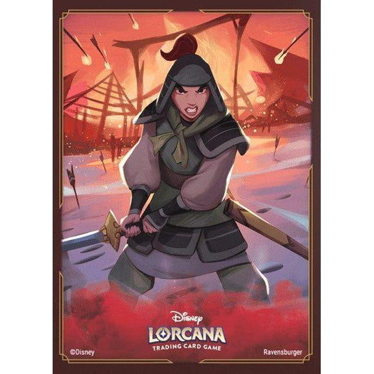【ディズニー・ロルカナ・TCG】公式カードスリーブ 「ムーラン 訓練中の兵士」 65枚入り
