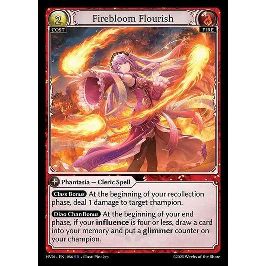 [Fire] Firebloom Flourish [HVN-086-SR][Grand Archive TCG]