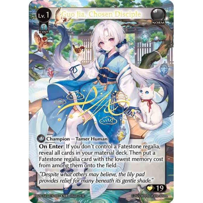 [Norm] Guo Jia, Chosen Disciple [1ST-HVN-007-CSR][Grand Archive TCG]