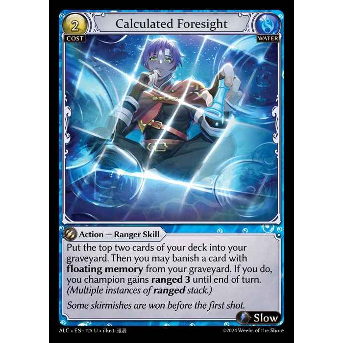 [Alter版] [Water] Calculated Foresight [ALC125-U]

[Grand Archive TCG]