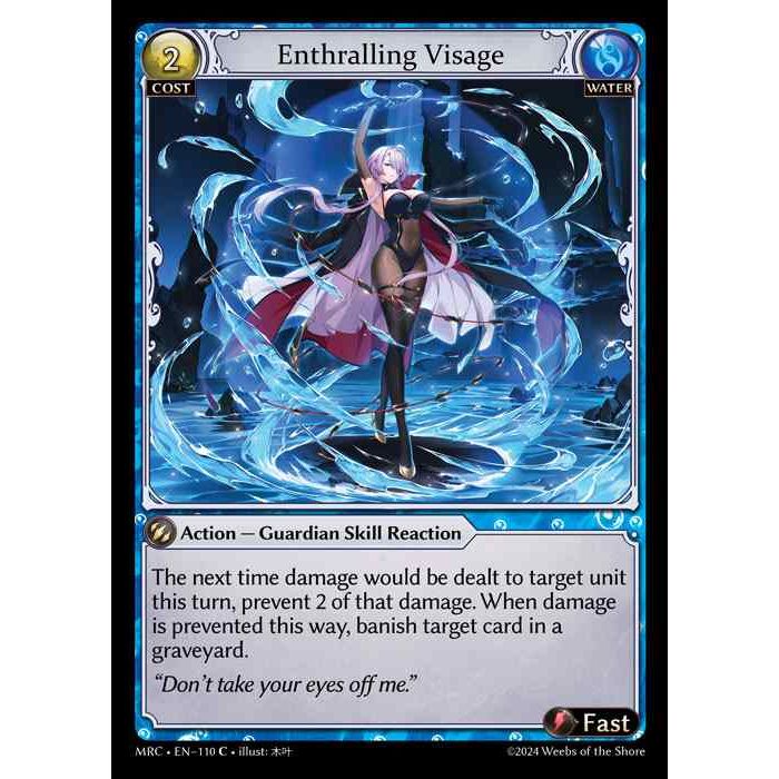[Alter] 【FOIL】[Water] Enthralling Visage [MRC110-C]  Mercurial Heart Alter Edition - Grand Archive TCG