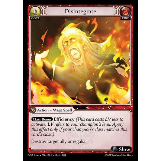 [Fire] Disintegrate [AL-DOA128-R][Grand Archive TCG]