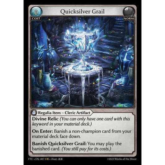 [Norm] Quicksilver Grail [FTC007-UR]  Fractured Crown - Grand Archive TCG/グランドアーカイブ