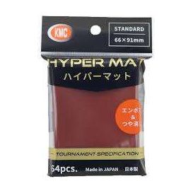 【KMC】ハイパーマット レッド スタンダード 66×91mm
