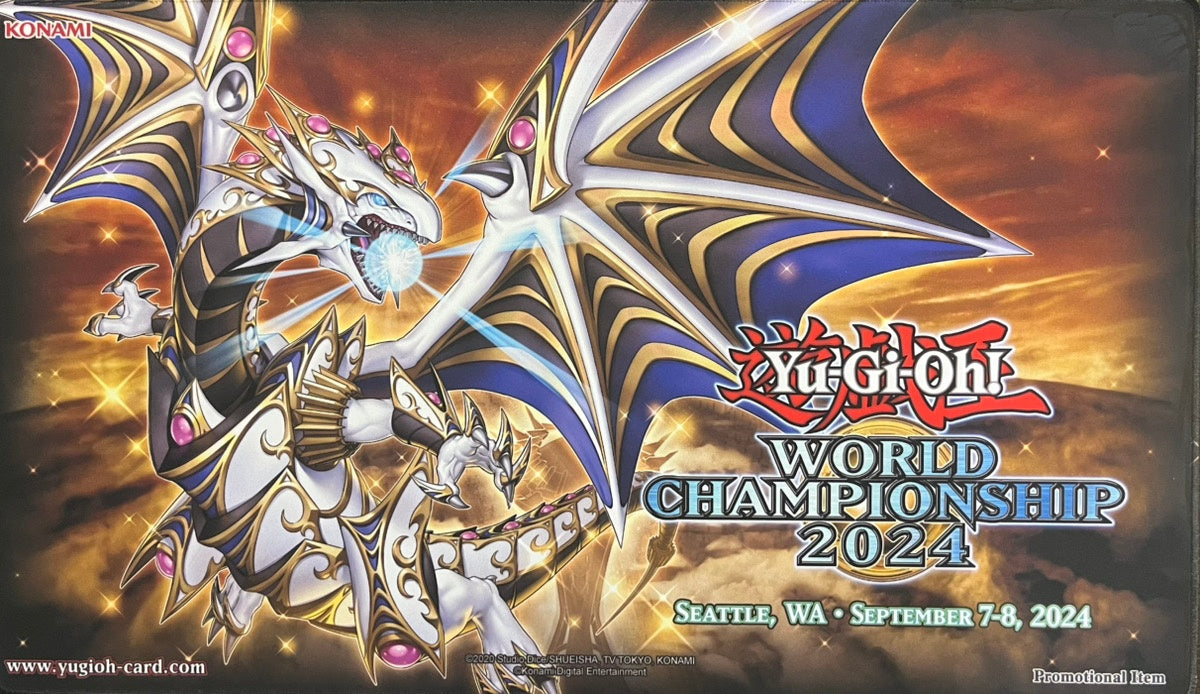 【遊戯王】 プレイマット Dragon of Illumination, Sanctuary's Shield (WCS2024) (袋なし)[遊戯王]