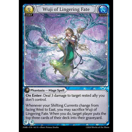 [Water] Wuji of Lingering Fate [AMB163-R]

[Grand Archive TCG]