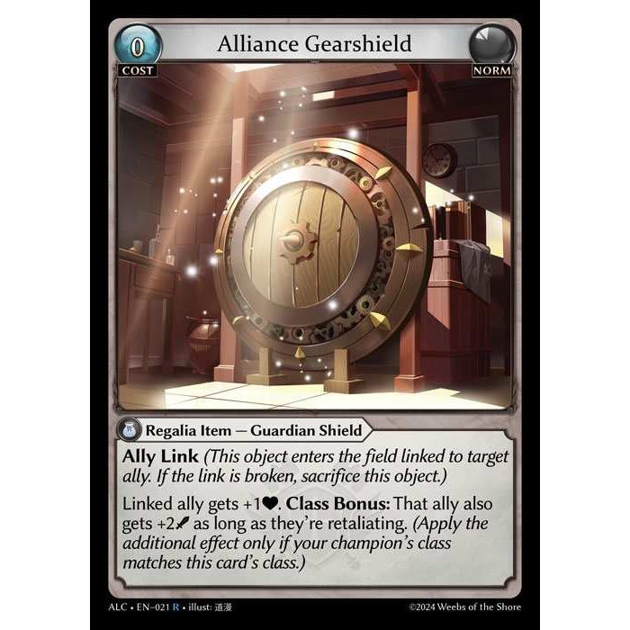 [Alter版] [Norm] Alliance Gearshield [ALC021-R]

[Grand Archive TCG]