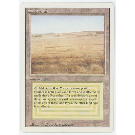 【状態B】【管理1871】 Savannah (R) 3ED [EN][Magic: the Gathering]