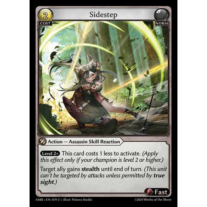 【FOIL】[Norm] Sidestep [AMB079-U]

[Grand Archive TCG]