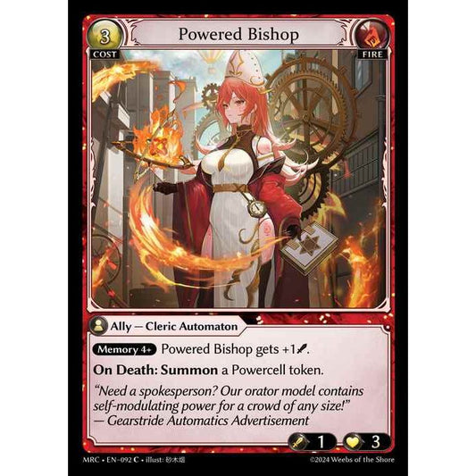 [Alter] [Fire] Powered Bishop [MRC092-C]  Mercurial Heart Alter Edition - Grand Archive TCG