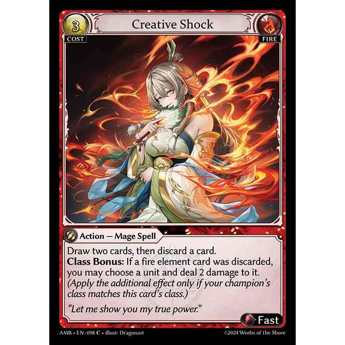 [Fire] Creative Shock [AMB098-C]

[Grand Archive TCG]