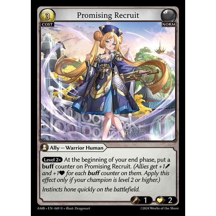 [Norm] Promising Recruit [AMB069-R]

[Grand Archive TCG]