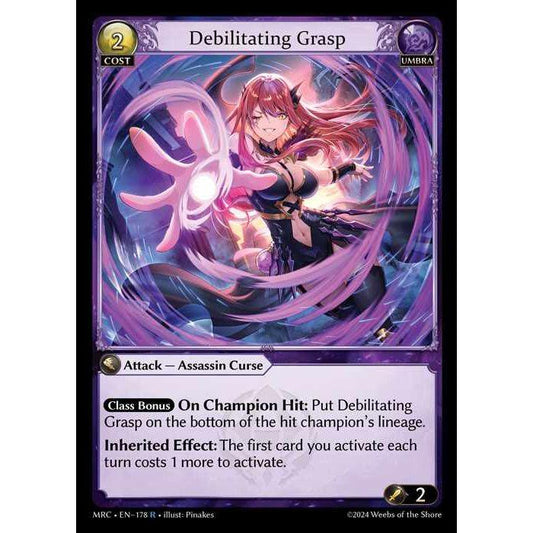 [Alter] [Umbra] Debilitating Grasp [MRC178-R]  Mercurial Heart Alter Edition - Grand Archive TCG