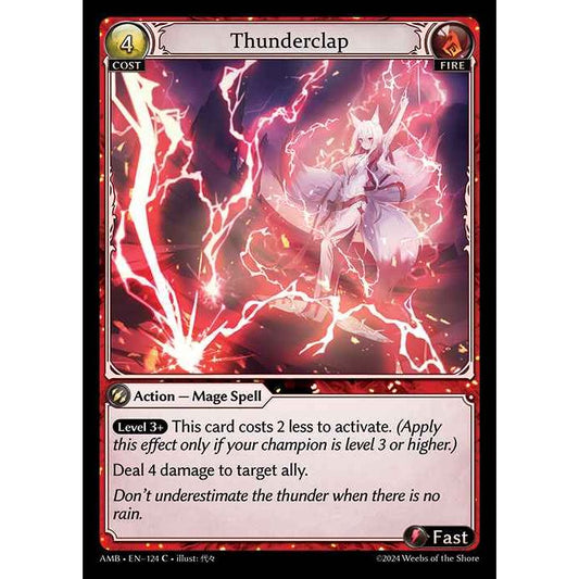 【FOIL】[Fire] Thunderclap [AMB124-C]

[Grand Archive TCG]