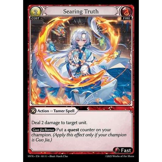 [Fire] Searing Truth [HVN-101-U][Grand Archive TCG]