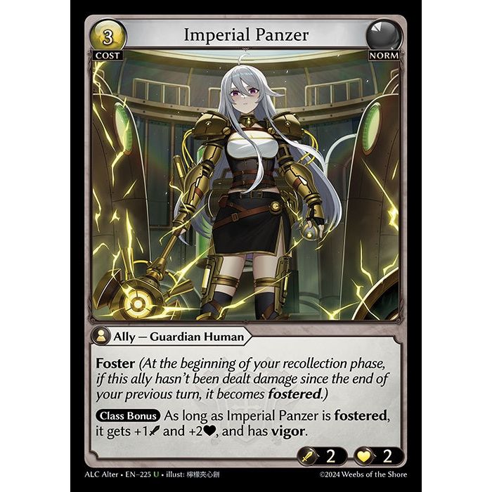 [Alter版] [Norm] Imperial Panzer [ALC225-U]

[Grand Archive TCG]