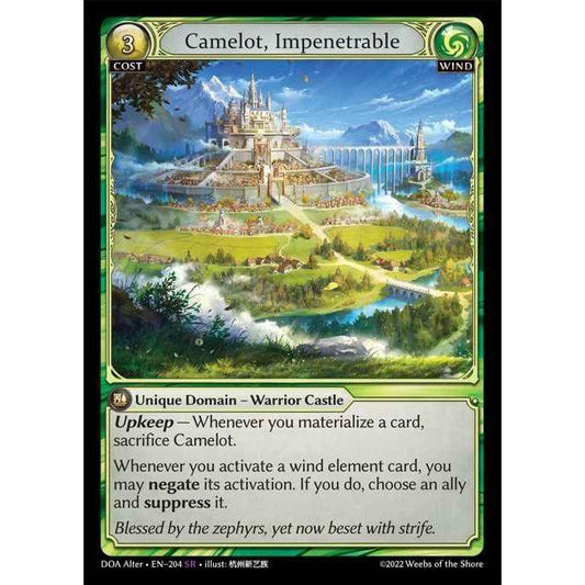 [Alter] [Wind] Camelot, Impenetrable [DOA204-SR]  Dawn of Ashes Alter Edition - Grand Archive TCG