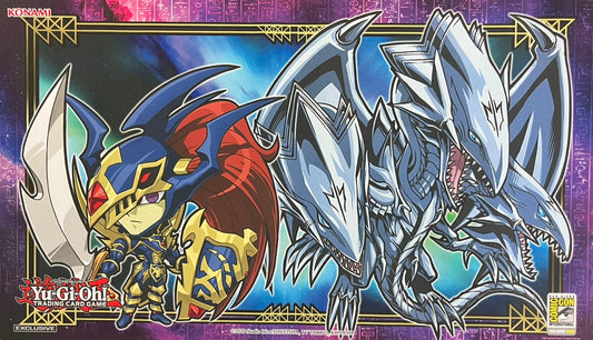 【遊戯王】 プレイマット カオス・ソルジャー＆青眼の究極竜 (Comic Con) (袋なし) [遊戯王]