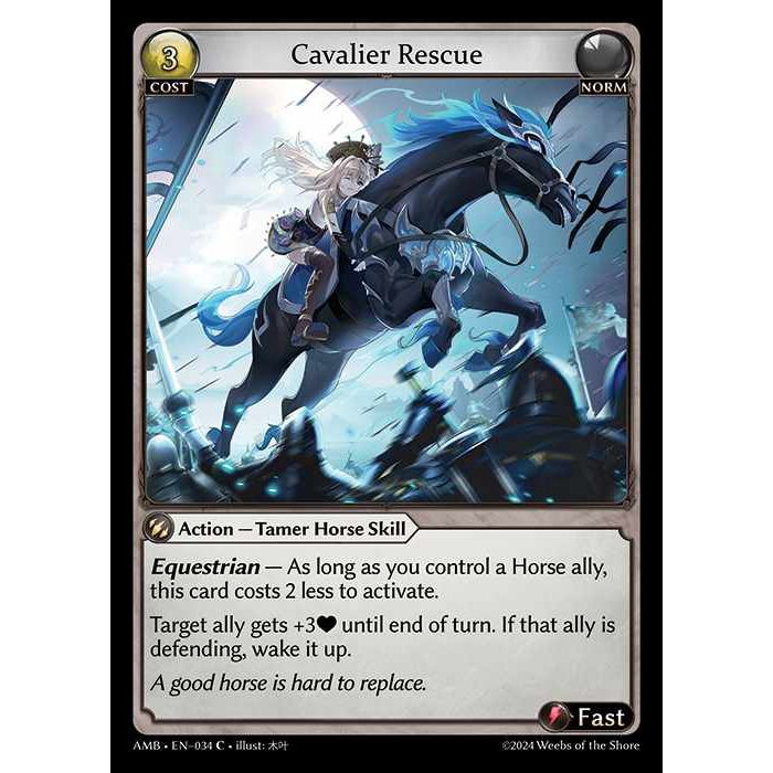 [Norm] Cavalier Rescue [AMB034-C]

[Grand Archive TCG]