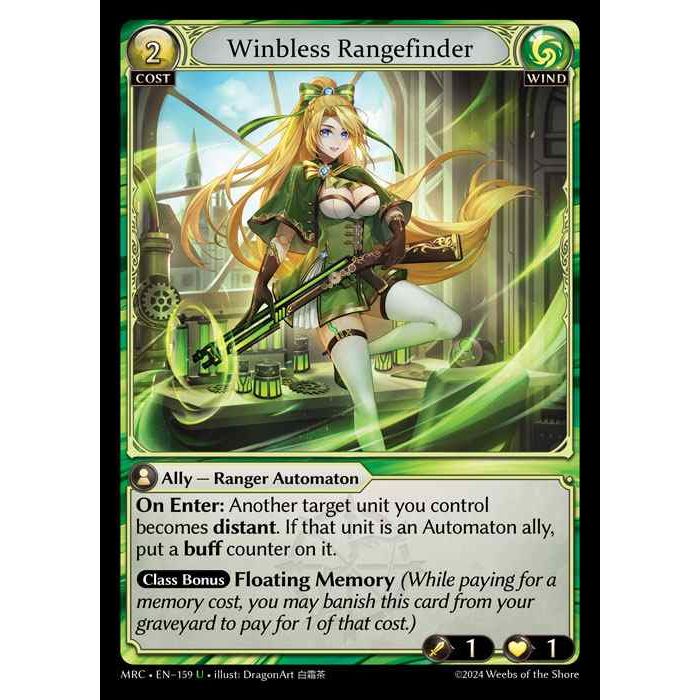 [Alter] [Wind] Winbless Rangefinder [MRC159-U]  Mercurial Heart Alter Edition - Grand Archive TCG