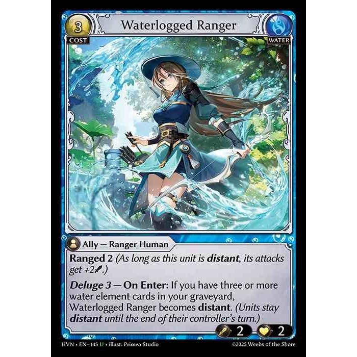 [Water] Waterlogged Ranger [HVN-145-U][Grand Archive TCG]