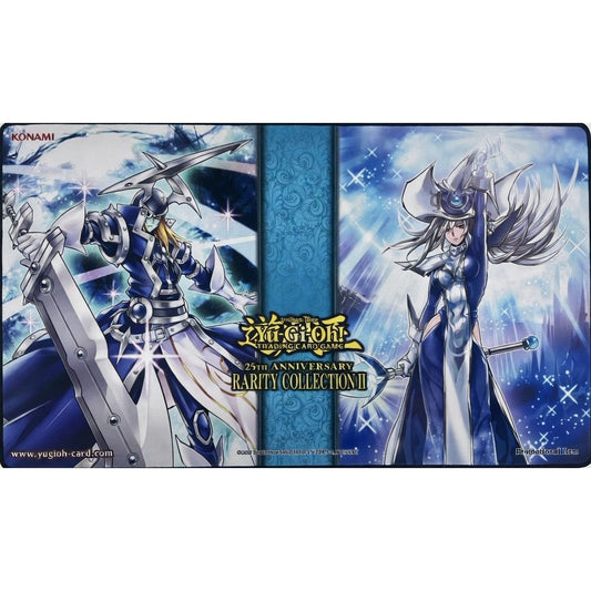 【遊戯王】 プレイマット 沈黙の剣士サイレントソードマン&沈黙の魔術師サイレントマジシャン (25th Anniversary Rarity Collection Ⅱ) (袋あり)