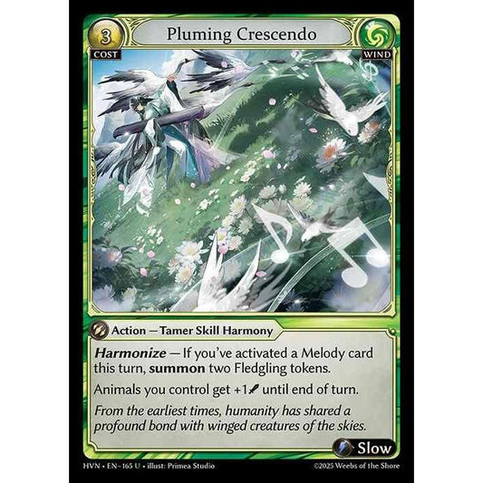 【FOIL】[Wind] Pluming Crescendo [HVN-165-U][Grand Archive TCG]