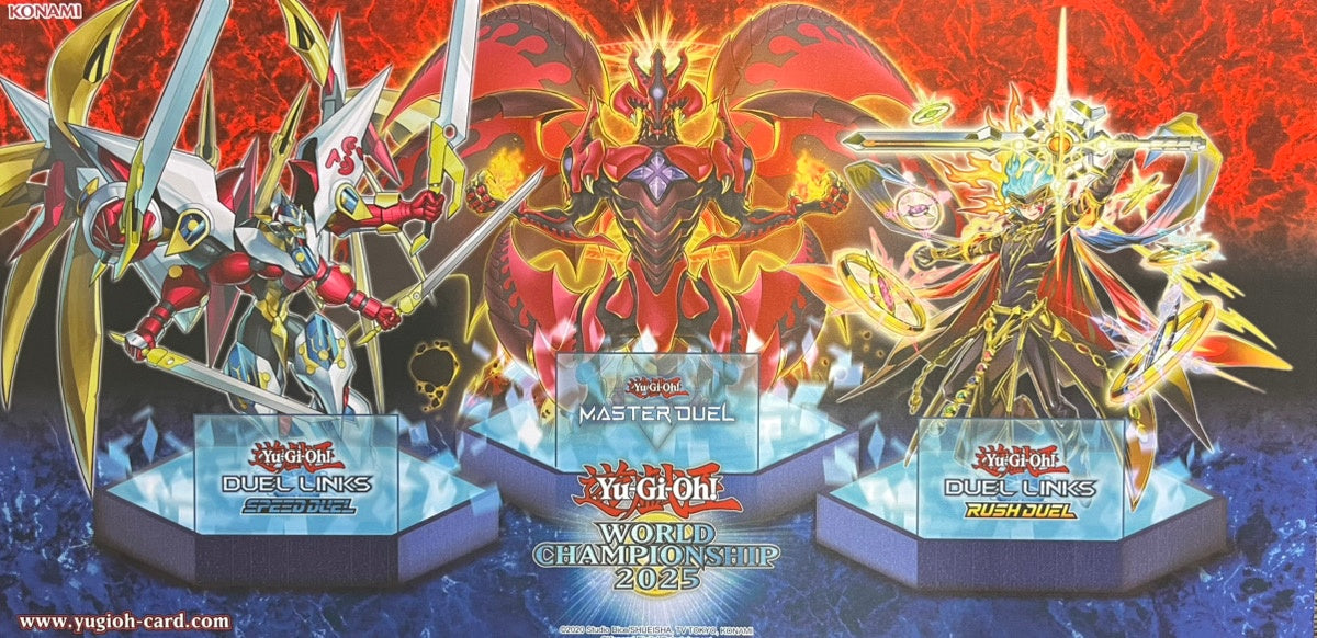 【遊戯王】 プレイマット CNo.39 希望皇ホープレイ・ヴィクトリー＆スカーレッド・スーパーノヴァ・ドラゴン＆マスター・オブ・セブンスロード (WCS 2025) (袋なし)  プレイマット - 遊戯王