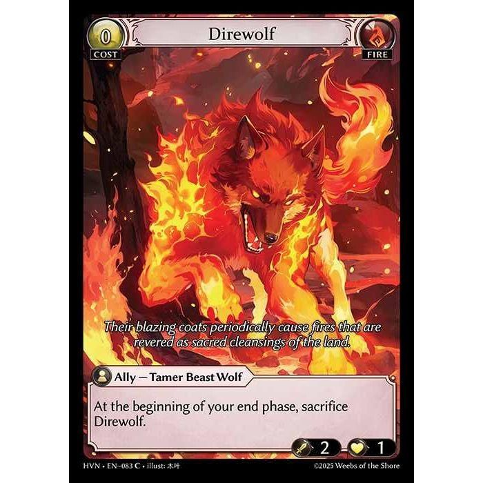 [Fire] Direwolf [HVN-083-C][Grand Archive TCG]