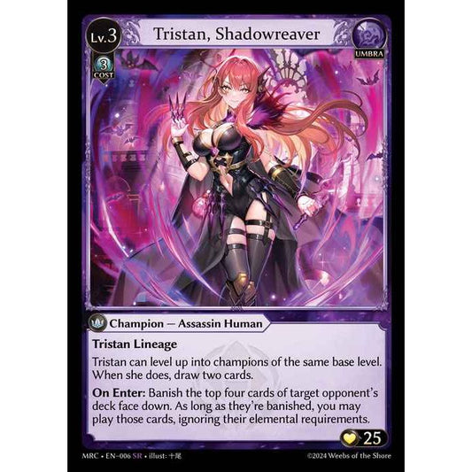 [Alter] [Umbra] Tristan, Shadowreaver [MRC006-SR]  Mercurial Heart Alter Edition - Grand Archive TCG