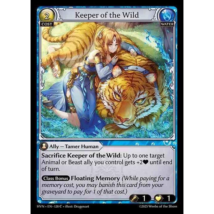 [Water] Keeper of the Wild [HVN-128-C][Grand Archive TCG]