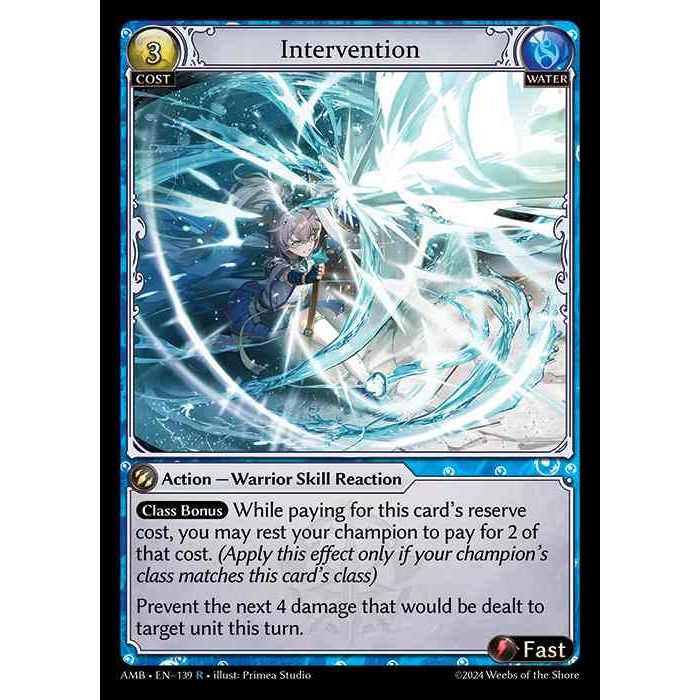 [Water] Intervention [AMB139-R]

[Grand Archive TCG]