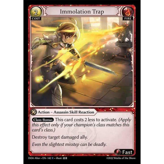 [Fire] Immolation Trap [AL-DOA142-R][Grand Archive TCG]