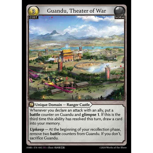 【FOIL】[Norm] Guandu, Theater of War [AMB045-SR]  Mortal Ambition - Grand Archive TCG