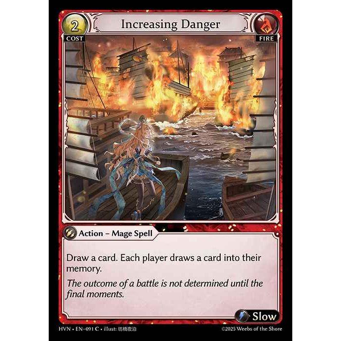 [Fire] Increasing Danger [HVN-091-C][Grand Archive TCG]