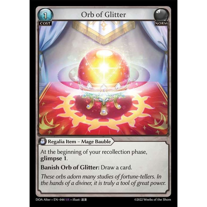 [Alter] [Norm] Orb of Glitter [DOA044-SR]  Dawn of Ashes Alter Edition - Grand Archive TCG