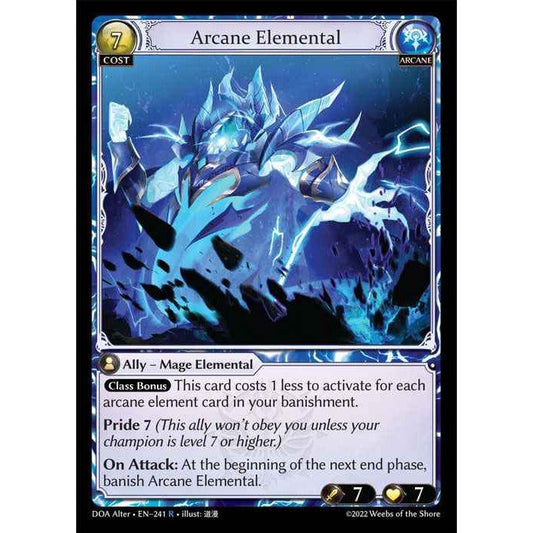 [Alter] [Arcane] Arcane Elemental [DOA241-R]  Dawn of Ashes Alter Edition - Grand Archive TCG