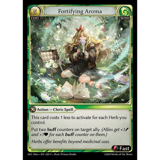 [Alter版] [Wind] Fortifying Aroma [ALC220-U]

[Grand Archive TCG]