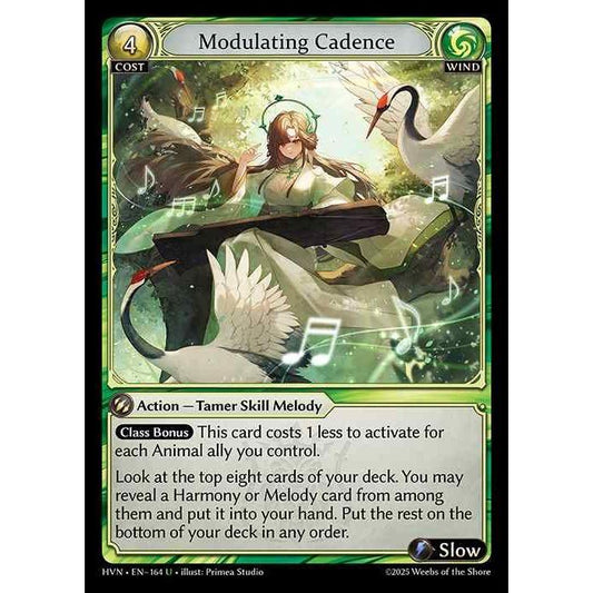 【FOIL】[Wind] Modulating Cadence [HVN-164-U][Grand Archive TCG]